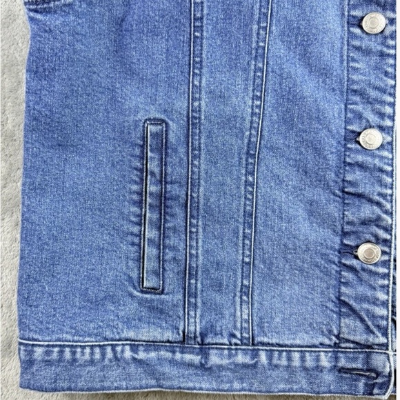 Pendleton Denim Vest Womens Large Blue Embroidered Beaded Floral Cowgirl Western - Picture 9 of 16